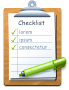 Checklist lorem ipsum consectetur