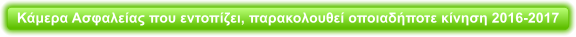 Κάμερα Ασφαλείας που εντοπίζει, παρακολουθεί οποιαδήποτε κίνηση 2016-2017
